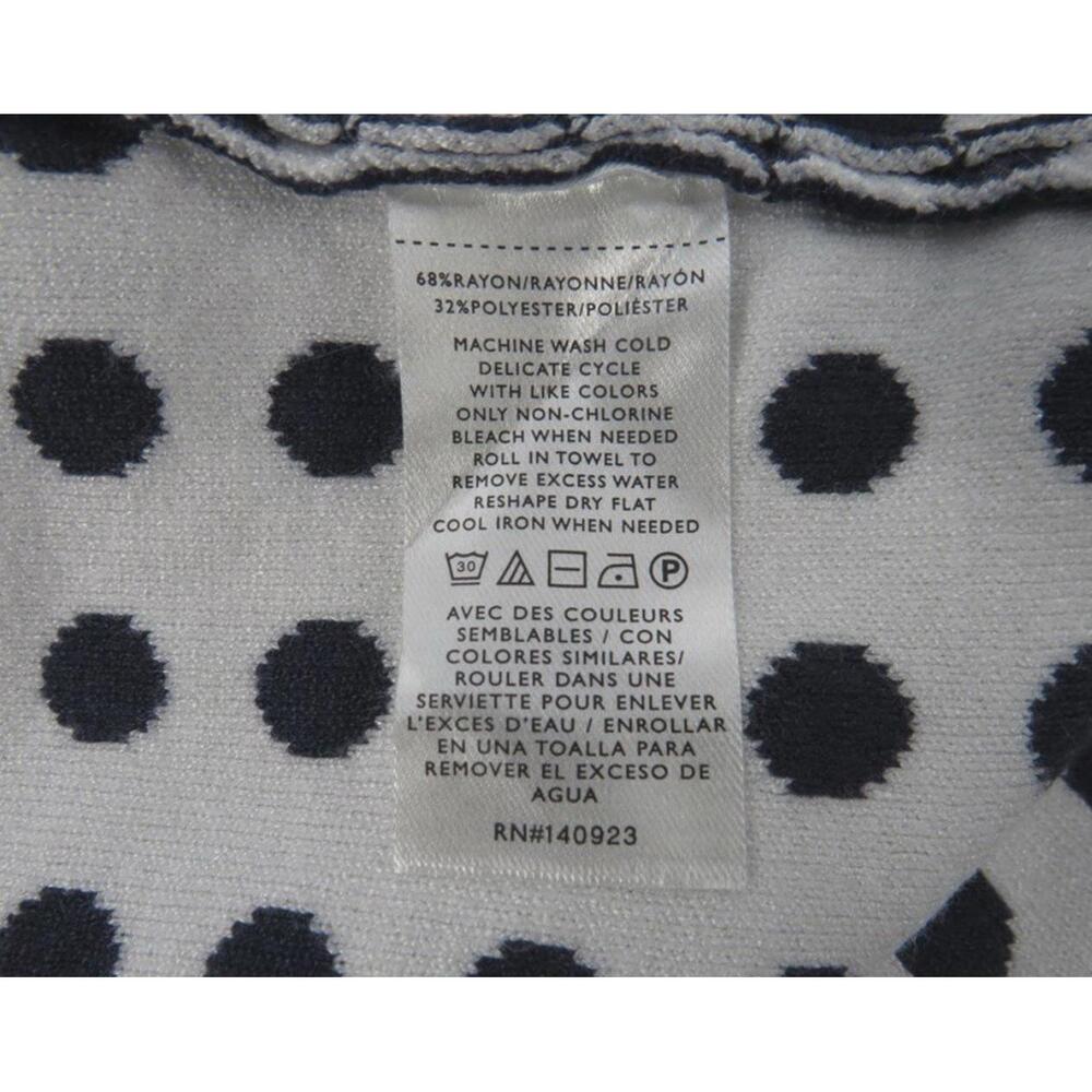 Ann Taylor Loft Sweater Dress Women’s Medium Blue/Wht Polka Dot NWT - Picture 6 of 7